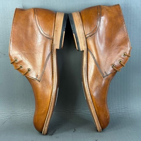 J&M Collection Dudley Chukka Brown Waxed English Suede boot shoes men’s 13 main image 9